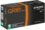 Einweghandschuhe Grip Schwarz Gr.10 Nitril 50 St./Box STRONGHAND