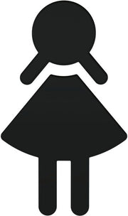 Symbol Frau 801.91.020 PA Farb-Nr.90 B.87mm H.150mm S.3mm HEWI