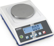 Tischwaage Wägeb.0,30kg n.eichfähig Schritt 0,010g Wägeplattform-Ø 105mm KERN