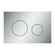 TECEloop WC-Betätigungsplatte Kunststoff für Zweimengentechnik, Chrom matt