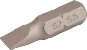 Bit f.Schlitzschrauben 5,5mm L.25mm 1/4 Zoll C6,3 Schneidenstärke 1mm TECWERK