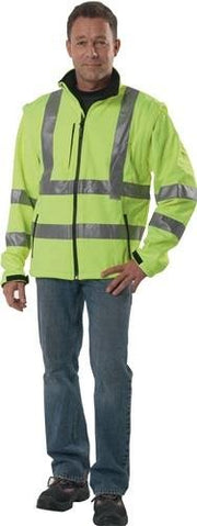 Warnschutz-Softshelljacke Gr.L gelb PREVENT