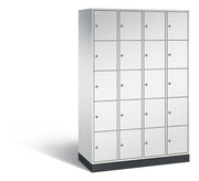 Schließfachschrank Intro 20 Fächer H1950B1220T490mm Lichtgrau C+P