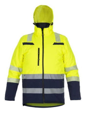 Warnschutzparka BOSTON gelb/marine Polyester Gr. L HYDROWEAR