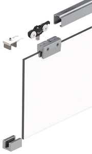 Sliding Door System MK-L 80 50kg GLT ESG 8mm Complete Set HELM