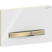 Geberit BetPl. Sigma50, für 2-Mengen-Sp. Messing / weiss