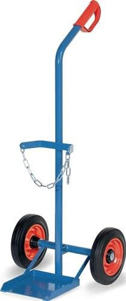Stahlflaschenkarre f.Flascheninhalt 1x20-50l Vollgummi-Bereifung Trgf100kg FETRA