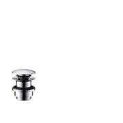 HANSGROHE Push-open waste valve DN32 for washbasins with overflow, chrome