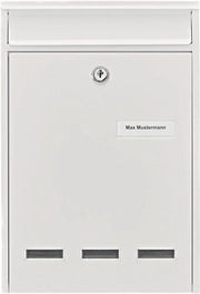 Briefkasten Köln 872 W H.340mm B.255mm T.85mm weiß STA DIN C4 BURG-WÄCHTER