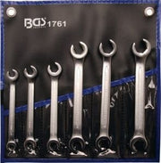 Offener Doppel-Ringschlüssel-Satz SW 8 x 10 - 17x19 mm 6-tlg. in Rolltasche BGS