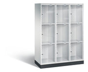 XL-Schließfachschrank Intro 9 Fächer H1751B1220T480 mm Lichtgrau C+P