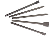 SDS-max Chisel Set, 5-piece, 2 pointed/2 flat/1 wide, Metabo