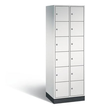Schließfachschrank Intro 12 Fächer H1950B620T490 mm Lichtgrau C+P