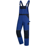 Latzhose Motion Tex Light, königsblau/marineblau, 65%/35% PL/BW, Gr. 62