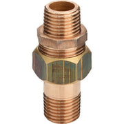 VIEGA Rohrverschraubung 3334 flachdichtend 3/4 AG x 3/4 AG Rotguss
