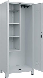 Putzmittelschrank Classic PLUS H1950xB800xT500mm m.Füßen lichtgrau C+P