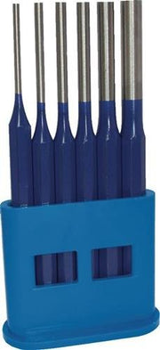 Roll Pin Punch Set 6pc 3-4-5-6-8-10mm Plastic Holder TECWERK