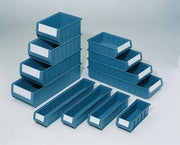 Shelf bin L300xW234xH90mm blue PP