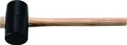 Gummihammer Kopf-D.90mm Kopf-L.139mm schwarz ES 90 Shore A flache Bahn TECWERK