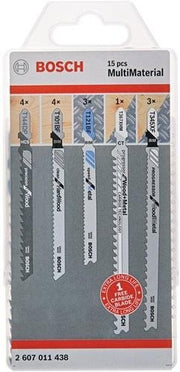 Stichsägeblatt-Set JSB Multi-Material 15-tlg.Multi-Material BOSCH