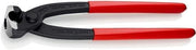 Ohrklemmenzange L.220mm Kopf schwarz atram.Ku.-Überzug seitl.Pressnase KNIPEX