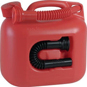 Kraftstoffkanister PREMIUM 5L rot 2 Auslaufrohre L265xB147xH247mm HÜNERSDORFF