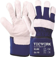Handschuhe Elbe Gr.10 blau EN 388 PSA II TECWERK