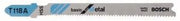 Stichsägeblatt T 118 A Basic for Metal L.92mm Zahnteilung 1,1-1,5mm HSS 3er Pack