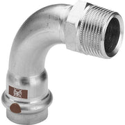 Viega TEMPONOX Elbow 90 Degree 1714 22mmxR1/2, 1 Socket, SS 1.4301