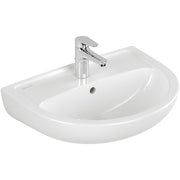 VB Waschbecken Newo 550x435mm rund 1HL. mit Überlauf weiß