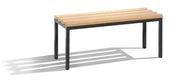 Sitzbank H420B1000T350mm Schuhrost Schwarzgrau C+P