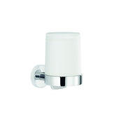 tnwb Seifenspender PRO 020, Glas satin. Betätigung von unten, Halterung verchr.