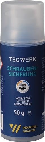Screw lock 50g medium strength high viscosity blue pump dispenser TECWERK