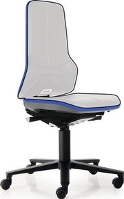 Arbeitsdrehstuhl Neon Rollen o.Polsterelement blau 450-620mm Permanentkontakt