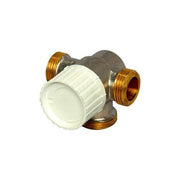 3-Wegethermostatventilunterteil DN15 Voreinstellung, Anbindung links #751.2