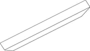 Abdeckp.OL 90 silber L.2000mm GEZE