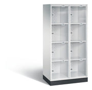 Schließfachschrank Intro 8 Fächer H1750B820T480 mm Lichtgrau C+P