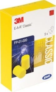 Gehörschutzstöpsel SNR 28 dB 5 Paar/Packung,Taschenpackung 3M