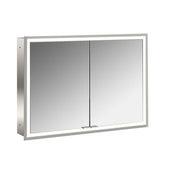 EC Lichtspiegelschrank prime 06393 Unterputz, 2trg. 1000 mm alu.
