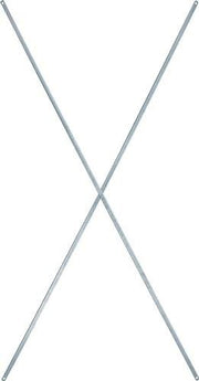Diagonalkreuz H2500xB1290mm silber verz.f.Schwerlastregal