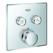 GROHE Thermostat GROHTHERM SmartControl 29124 eckig FMS 2 Absperrventile chrom