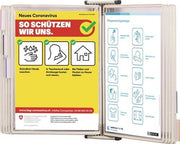 Wandhalter 10 Sichttafeln schwarz lackiertf.A4 TARIFOLD