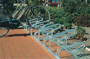 Fahrradbügelparker 1160 2-s.90Grad verz.Anz.Radstände 12 z.Schr.WSM