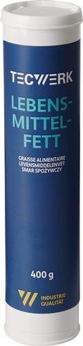 Lebensmittelfett NSF-H1 naturfarben hell 400g Kartusche TECWERK