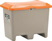 Streugutbehälter L890xB600xH690mm 200l GFK grau/orange o.Entnahmeöffnung