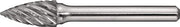 Frässtift SPG Special Steel D.8mm Kopf-L.20mm Schaft-D.6mm HM Verz.Kreuz TECWERK