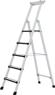 Stufenstehleiter 4 Stufen Aluminium eloxiert Gesamthöhe 1790mm ZARGES