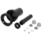 COMFORT PE-Wand-WC-Anschlussgarnitur 180mm DN 90/110 Deckkappen Metalloptik