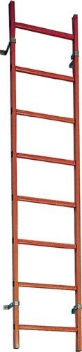 Schachtleiter GFK L.2520mm äußere B.350mm Holm-Gr.58 x 25mm Ku.-Sprosse 30x30mm