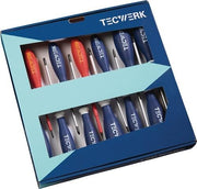 Schraubendrehersatz XXL 13-tlg. Schlitz/PH/PZD/TX Mehrkomponentengriffe TECWERK